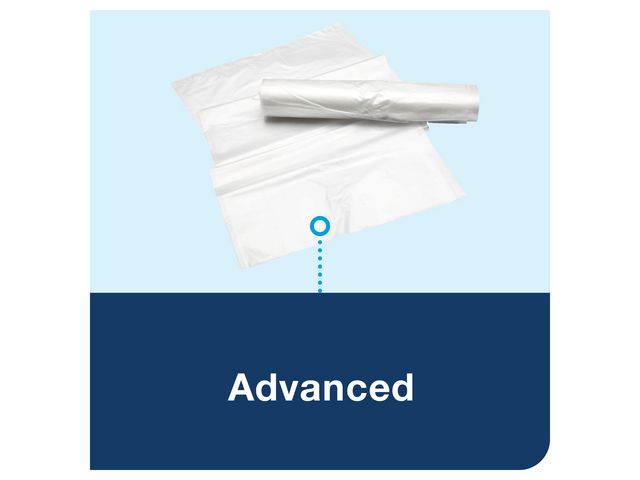 Papperskorg TORK vit 50L